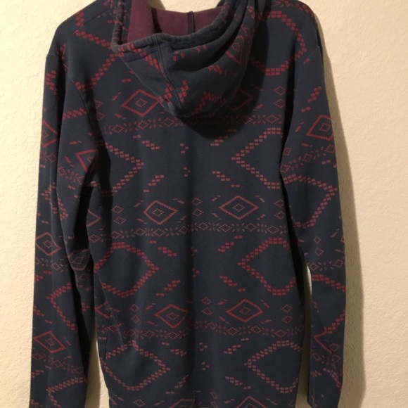 Aztec Design Navy and Red Pullover - Picture 2 of 2